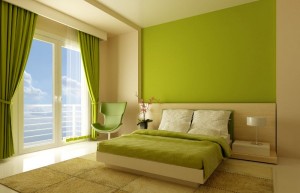 dormitorio-beige-y-verde-600x386